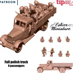 $9.99Polish truck with passengers – 28mm
