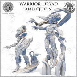 $9.99Queen and warrior dryads - Dríadas guerrera y reina