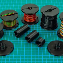 Modular Spool for Cables, Wires, Rope, String, Lace, etc.