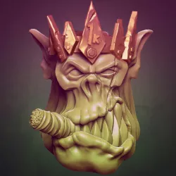 MrModulork's Free 'Da King Orc Head