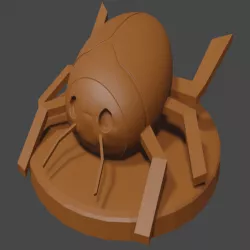 Naruto Inspired, Deidara Clay beetle tabletop miniature