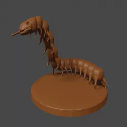 Naruto Inspired, Deidara Clay Centipede tabletop miniature