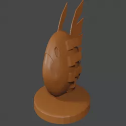 Naruto Inspired, Deidara Clay Fish tabletop miniature