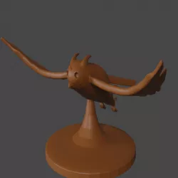 Naruto Inspired, Deidara Clay owltabletop miniature