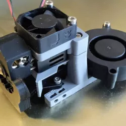Nf-crazy or Mosquito hotend adapter for HyperCube 25mm/30mm fan