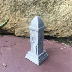 Obelisk or Grave Monument for 28mm tabletop RPG games like DnD
