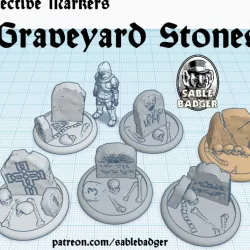 Objective Markers - Gravestones for Fantasy games.