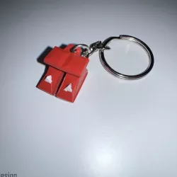 Old School Runescape Dragon Boots Keychain