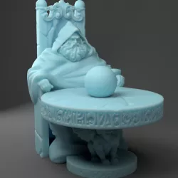 Orb Pondering Wizard