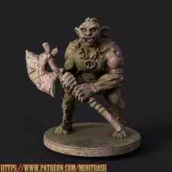 Orc guard miniature