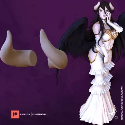 Overlord Albedo Horn Accessory Cosplay