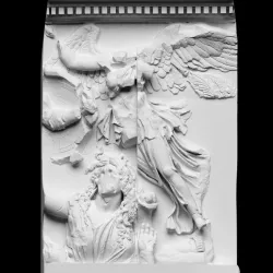 Panel from the Pergamon Altar's East Frieze (Athena and Nike)