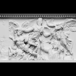Panel from the Pergamon Altar's East Frieze (Athena Group)