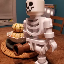 Peg Leg for Classic Skeleton Minifig