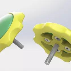 Plastic Hand Knob for M6 Screw and Nut
