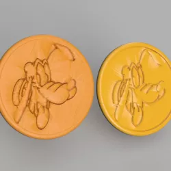 Pluto drinkcoaster (pair)