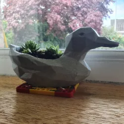 Polygon duck planter