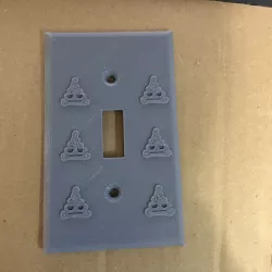 Poop Emoji Light Switch Cover