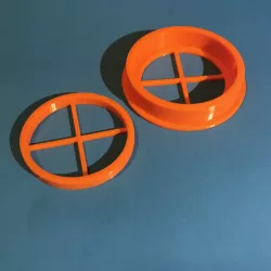 Port for face mask, holds 2 inch ( 50.8 mm ) round filter paper
