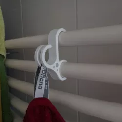 radiator hook bunny for 2 towels