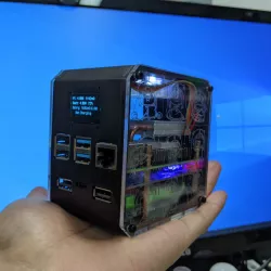 Raspberry pi 4B desktop case with ups