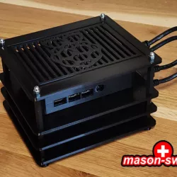 Raspberry Pi Case for NAS with Minirack, SSD. openmediavault