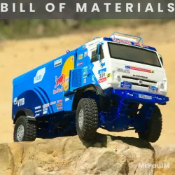 RC truck KamAZ MK.2 4x4: Bill of materials