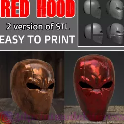 Red Hood Helmet Cosplay - Halloween Costume