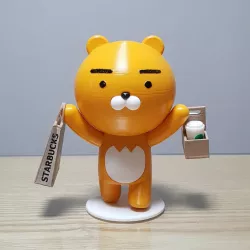 Ryan delivering coffee (Kakao Friends)