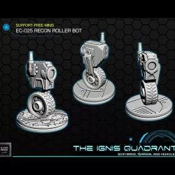 Sci-fi "EC-025" Recon Roller Bot [Support-free]