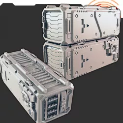 Sci-fi Shipping Container [Support-free]