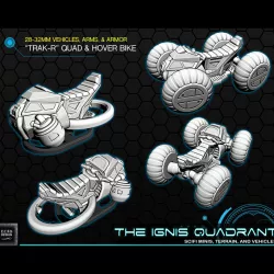 Sci-fi "TRAK-R" Quad and Hover Bike [Support-free]