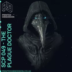 SCP-049 - The plague Doctor - Fan Art Bust - 10cm