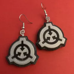 SCP Foundation Logo Earrings