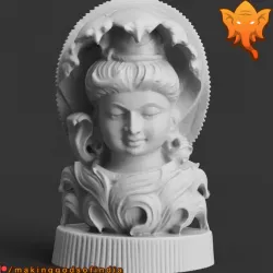 Shiva Bust with Divine Snake Hood