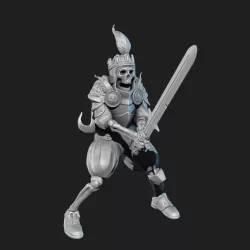Skeleton king presupported