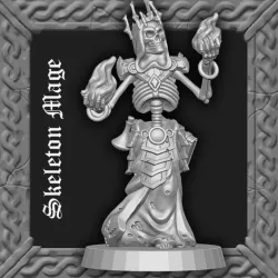 Skeleton Mage - Arcane Fire
