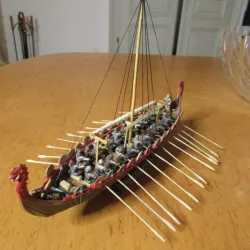 Small Viking Warship With 26 Oars ca. 950 AD (Snekja)