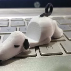 Snoopy keychain cellphone holder