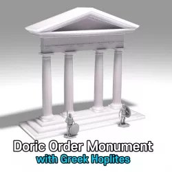 $10.00the Doric order monument with greek hoplites