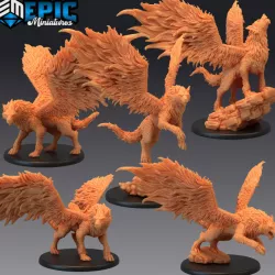 $12.90Winged Wolf Set / Dire Sky Wolves / Wild Flying Beast / Mountain Encounter
