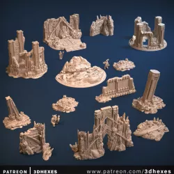 $15.00Sunken City - Scenery Set