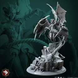$17.00Zurae-Ta succubus diorama 75mm and 32mm pre-supported
