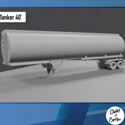 $2.00Tanker Semi Trailer 1/64 scale