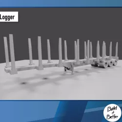 $2.00Timber Semi Trailer 1/64 scale