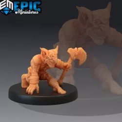 $2.90Wicked Goblin Tribe Axe Warrior / Green Skin Army Soldier / Classic Creature