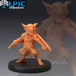 $2.90Wicked Goblin Tribe Spear & Shield Warrior / Green Skin Army Soldier / Classic Creature