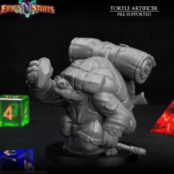$2.99Tortle Artificer Miniature - Pre-Supported