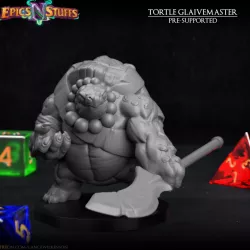 $2.99Tortle Glaive Master Miniature - Pre-Supported