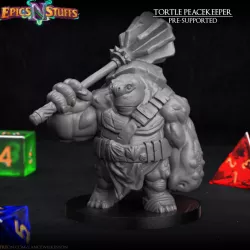 $2.99Tortle Peacekeeper Miniature - Pre-Supported
